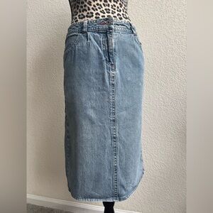 Cato Blue Denim Midi Skirt